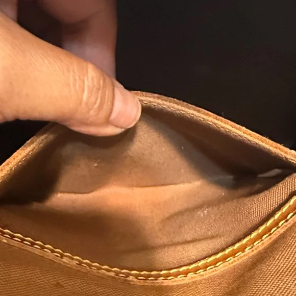 Louis Vuitton Alma Brown and Gold Monogram Tote dyed and sealed black - Picture 11 of 12